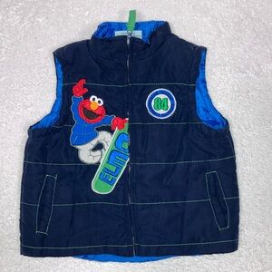Sesame Street by Nannette Elmo snowboarding zip vest 24m
